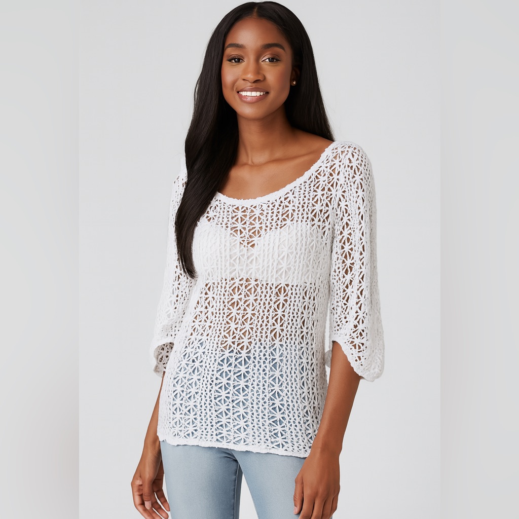Anthropologie Drew Simply Meg’s Crochet Top